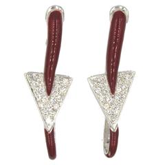 Nouvelle Bague Diamond Enamel Drop Earrings Nouvelle Bague Diamond Enamel Drop Earrings