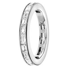 Renesim Baguette Cut Diamond White Gold Eternity Ring