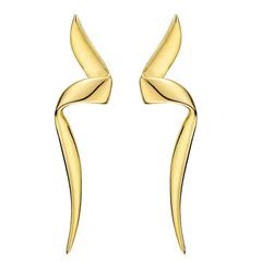 Tiffany & Co. Paloma Picasso Yellow Gold "Chrysalis" Drop Earstuds