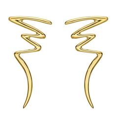 Tiffany & Co. ​Paloma Picasso Gold "Zigzag" Drop Earrings