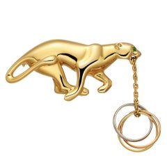 Cartier Gold Panthere Brooch With Trinity Ring