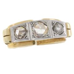 Luise Three Diamond Gold Ring 5