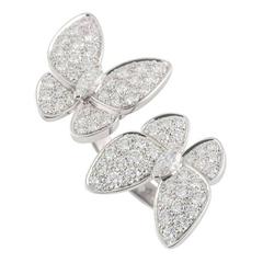 Van Cleef & Arpels Diamond Gold Butterfly Ring