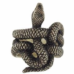 Buccellati Sterling Silver Snake Ring 5