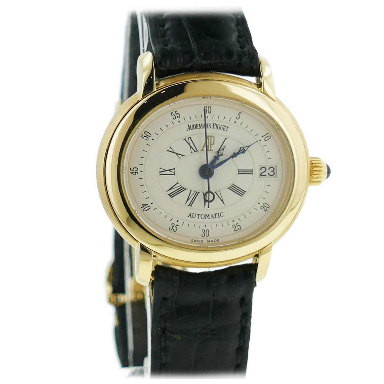 Audemars Piguet Ladies Yellow Gold Millenary Automatic Wristwatch  For Sale