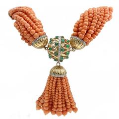 Luise Coral Strands Gemstones Sphere Necklace 11
