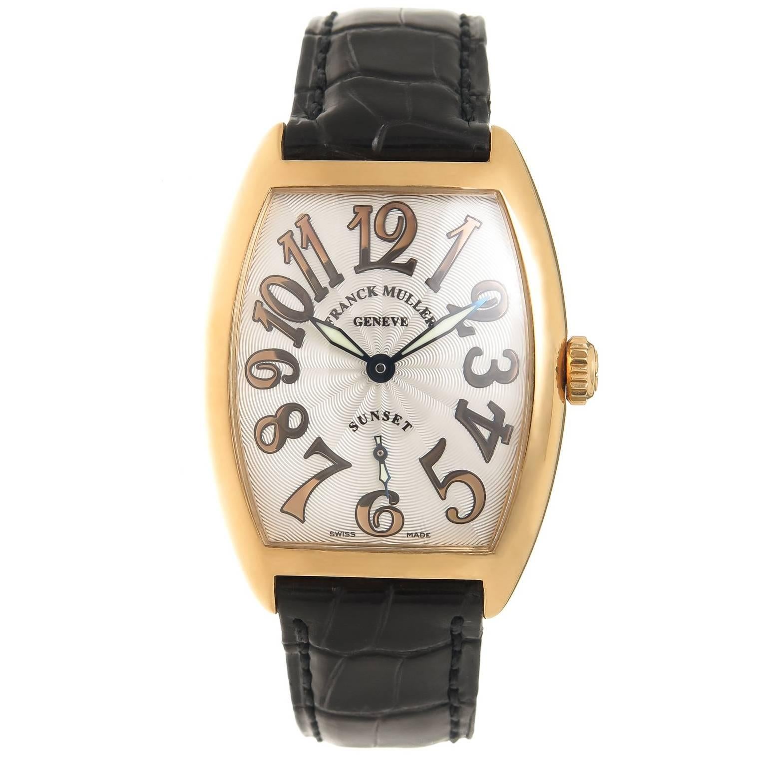 Franck Mueller Sunset Yellow Gold Mid Size Wrist Watch