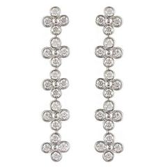 Tiffany & Co Diamond Drop Earrings 1.20 Carat