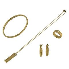 Tiffany & Co Gold 4 piece Mesh Suite 1