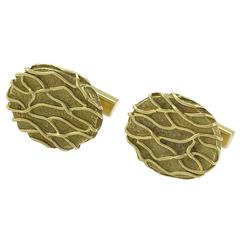Tiffany 
Co. Modernist Gold Cuff Links