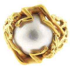 Carrera Y Carrera Pearl Gold Ring
