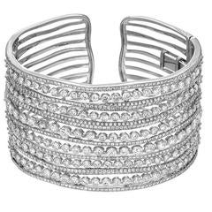 Diamond Gold Cuff Bracelet 12
