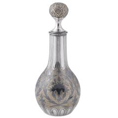 Russian Silver Gilt Niello Scent Bottle 8