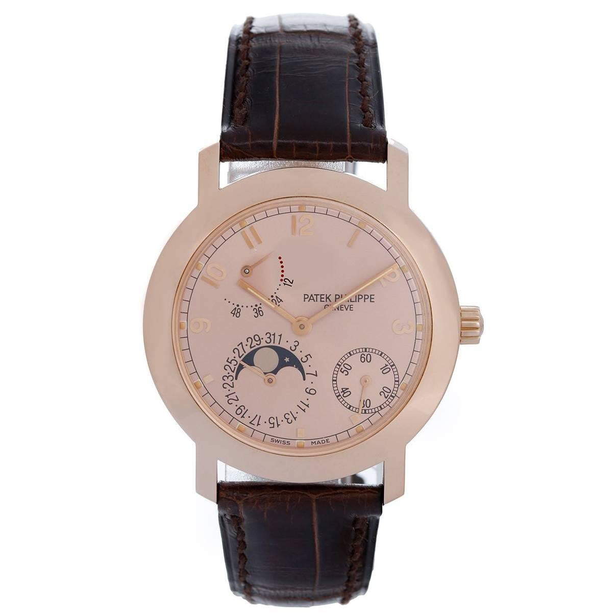 Patek Philippe Rose Gold Annual Calendar Automatic Wristwatch 