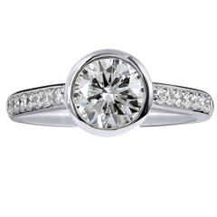 1.01 carat Diamond Platinum Engagement Ring 10