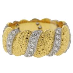 Buccellati Eternelle Diamond Gold Band Ring 3