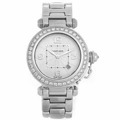 Cartier Ladies White Gold Pasha Automatic Wristwatch