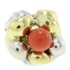 Antique Coral Gold Ring