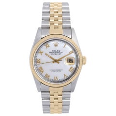 Rolex Yellow Gold Stainless steel Automatic Wristwatch Ref 16233 