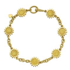 Bielka Yellow Gold Sunflower Link Bracelet
