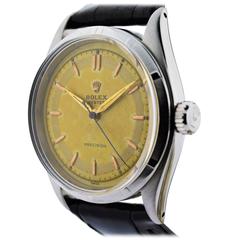 Rolex Stainless Steel Oyster Precision Thunderbird Bezel Wristwatch 10