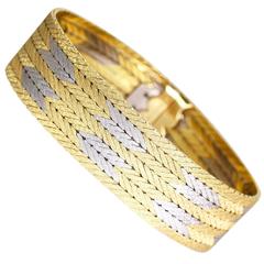 Buccellati Two-Tone Gold Woven Bracelet