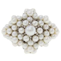 Luise White Pearls Diamond Gold Bracelet 5