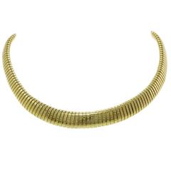 Luise Yellow Gold Choker Necklace 9