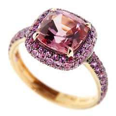 Jona Pink Spinell Pink Sapphire Ring aus 18 Karat Roségold