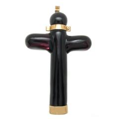 1970s Gucci Acrylic Gold Large Cross pendant 6