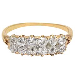 Victorian Diamond Double Row Ring