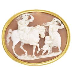 Oversize Georgian Shell Cameo Ring