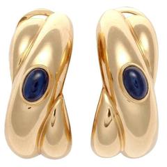 Cartier Colisee Sapphire Gold Earrings