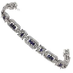 Luise Sapphire Diamond Gold Bracelet 10
