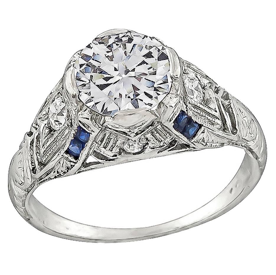 1,08 Karat Diamant-Verlobungsring aus Platin