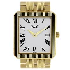 Piaget Yellow Gold White Dial Protocole M601D Quartz Wristwatch