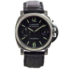 Panerai Stainless Steel Firenze 1860 Luminor Marina Self Winding Wristwatch 8