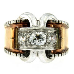 Retro Diamond Gold Ring