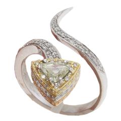 Luise Diamonds Three Gold Snake Ring