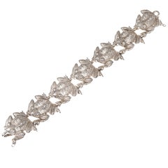 Tiffany & Co. Bracelet de grenouilles taureau en argent sterling