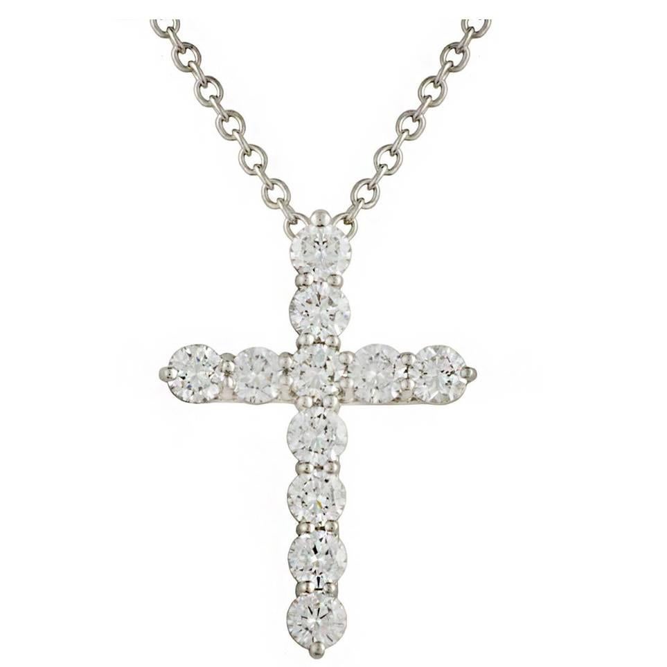 Tiffany & Co. Diamond Cross Pendant