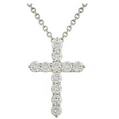 Tiffany & Co. Diamond Cross Pendant