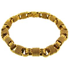 1970s Van Cleef & Arpels VCA Gold Link Bracelet 