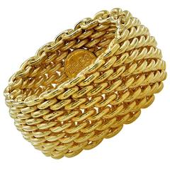 Tiffany & Co. Gold Mesh Ring