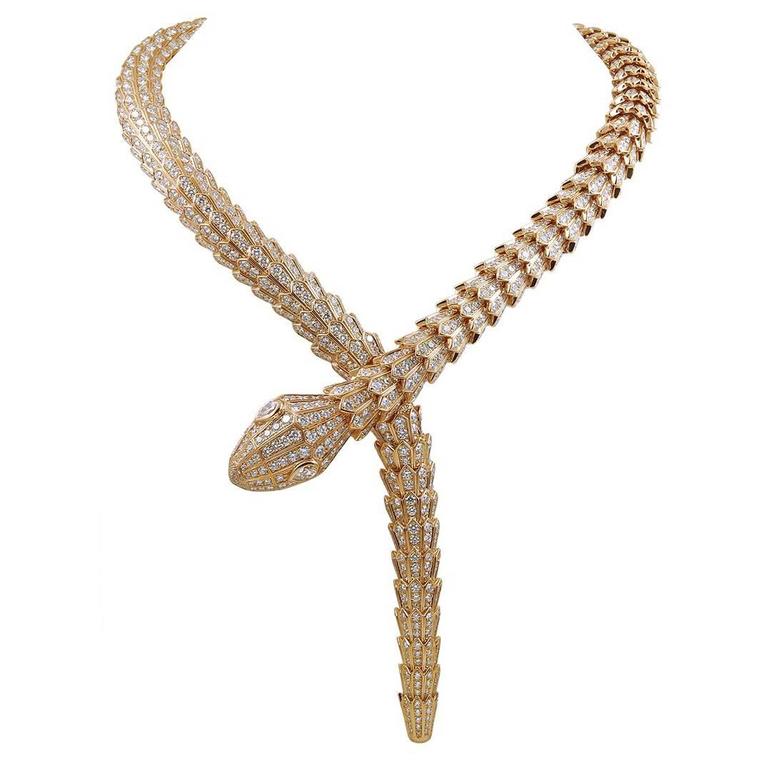 Bulgari Serpenti Diamond gold Necklace 