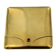 Antique Sapphire Gold Match Safe