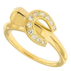 Cartier Diamond Gold Nail Ring