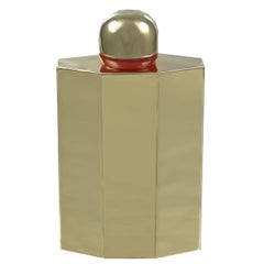 Miniatur-Parfümflasche aus Gold