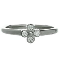 Tiffany & Co. Diamond Platinum Lace Flower Ring 9