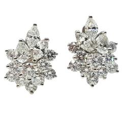Tiffany & Co. Diamond Platinum earrings 